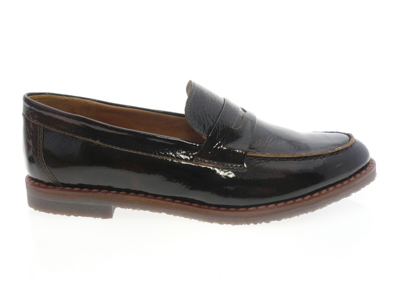 aliwell - Mocassin PARIZ - VERNIS MARRON