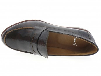 aliwell - Mocassin PARIZ - VERNIS MARRON