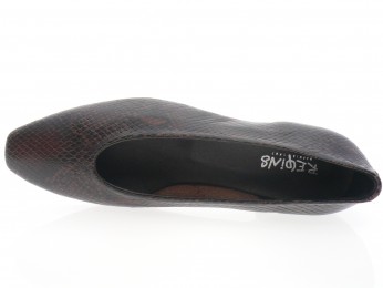 Reqins - Ballerine FAVORITE - PYTHON MARRON CLAIR