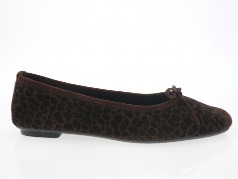 Reqins - Ballerine HARMONY - MARRON LEOPARD