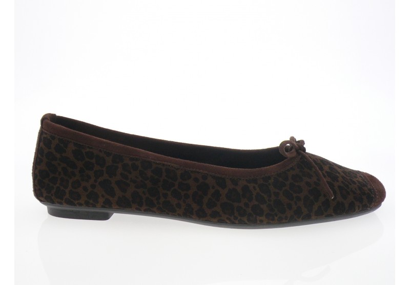 Reqins - Ballerine HARMONY - MARRON LEOPARD