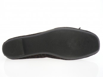 Reqins - Ballerine HARMONY - MARRON LEOPARD