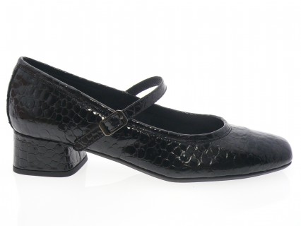 Reqins - Femme KELLY - CROCO NOIR