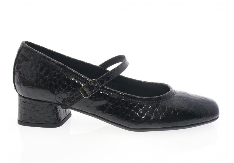 Reqins - Femme KELLY - CROCO NOIR