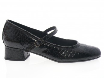Reqins - Femme KELLY - CROCO NOIR