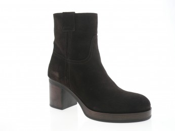 aliwell - Boots ORVANE - DAIM MARRON FONCÉ