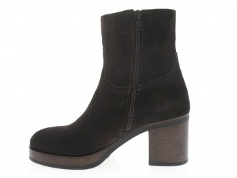 aliwell - Boots ORVANE - DAIM MARRON FONCÉ