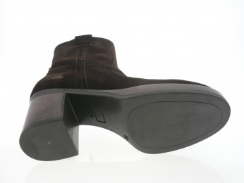 aliwell - Boots ORVANE - DAIM MARRON FONCÉ