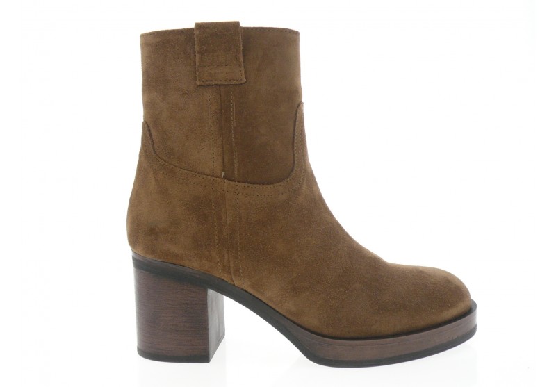 aliwell - Boots ORVANE - DAIM MARRON CLAIR