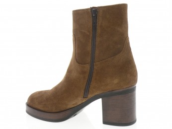 aliwell - Boots ORVANE - DAIM MARRON CLAIR