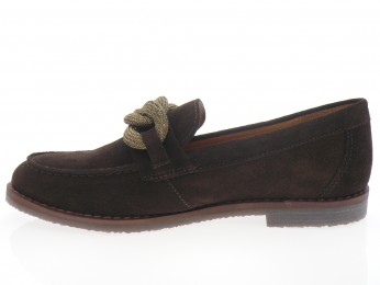 aliwell - Mocassin MARCIA - DAIM MARRON