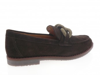 aliwell - Mocassin MARCIA - DAIM MARRON