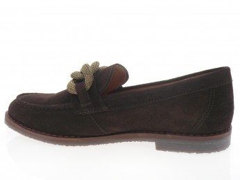 aliwell - Mocassin MARCIA - DAIM MARRON