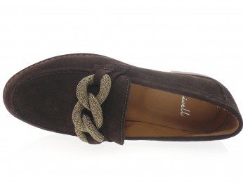 aliwell - Mocassin MARCIA - DAIM MARRON