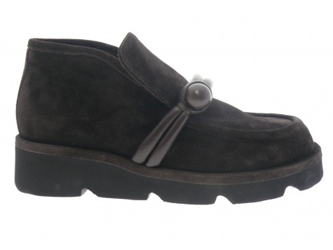 lorena paggi - Boots 62250 - DAIM MARRON FONCÉ