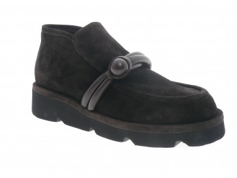 lorena paggi - Boots 62250 - DAIM MARRON FONCÉ