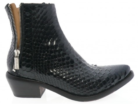 la bottega di lisa - Boots 4532 - PYTHON NOIR