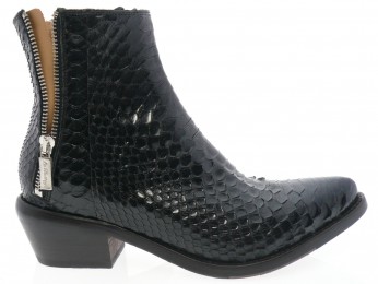 la bottega di lisa - Boots 4532 - PYTHON NOIR