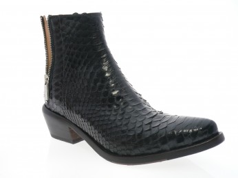 la bottega di lisa - Boots 4532 - PYTHON NOIR
