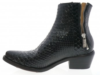 la bottega di lisa - Boots 4532 - PYTHON NOIR