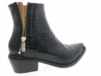la bottega di lisa - Boots 4532 - PYTHON NOIR