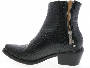 la bottega di lisa - Boots 4532 - PYTHON NOIR