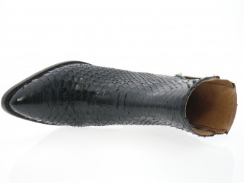 la bottega di lisa - Boots 4532 - PYTHON NOIR