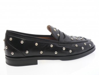 la bottega di lisa - Mocassin 5551/BS - DAIM MARRON FONCÉ