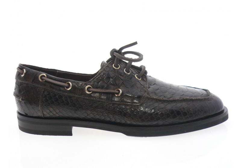 la bottega di lisa - Derby 6316 - PYTHON MARRON FONCÉ
