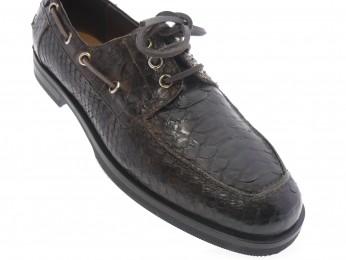 la bottega di lisa - Derby 6316 - PYTHON MARRON FONCÉ