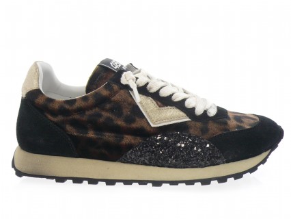 4b12 - Sport VINTAGE RUN - NOIR LEOPARD