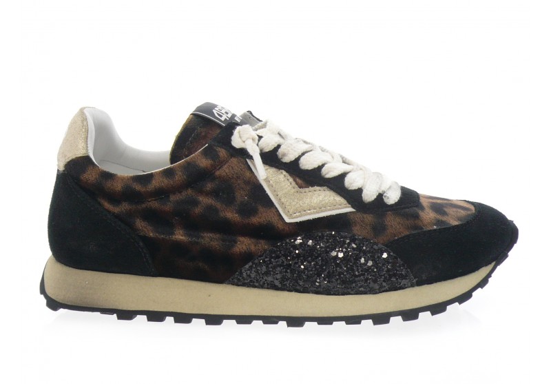 4b12 - Sport VINTAGE RUN - NOIR LEOPARD