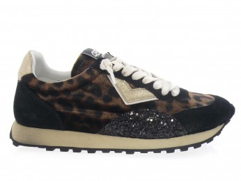 4b12 - Sport VINTAGE RUN - NOIR LEOPARD