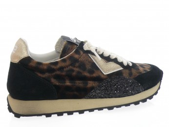 4b12 - Sport VINTAGE RUN - NOIR LEOPARD