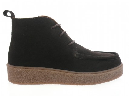 sms - Boots VALKA - DAIM MARRON FONCÉ