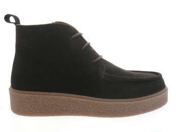sms - Boots VALKA - DAIM MARRON FONCÉ
