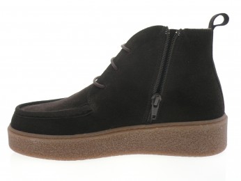 sms - Boots VALKA - DAIM MARRON FONCÉ