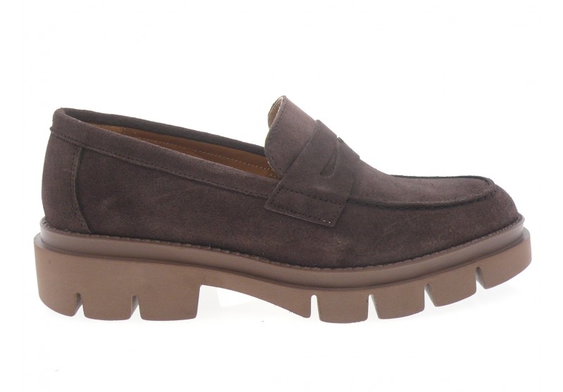 belang - Mocassin 08563 - DAIM MARRON