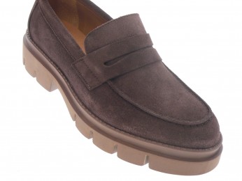 belang - Mocassin 08563 - DAIM MARRON