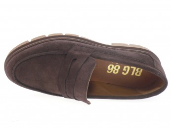 belang - Mocassin 08563 - DAIM MARRON
