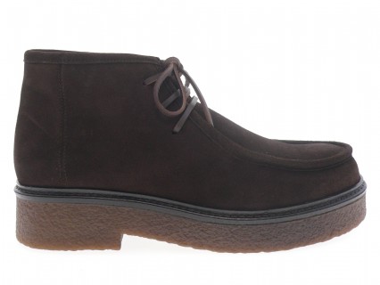 maison toufet - Boots AVA - DAIM MARRON FONCÉ