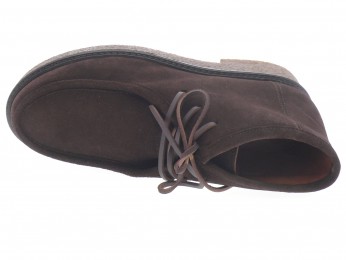maison toufet - Boots AVA - DAIM MARRON FONCÉ