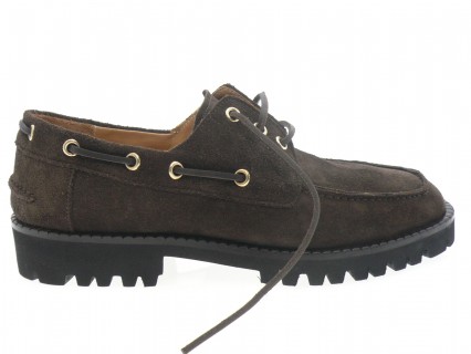 la bottega di lisa - Derby 6316 - DAIM MARRON FONCÉ