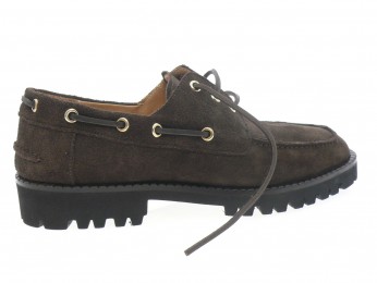 la bottega di lisa - Derby 6316 - DAIM MARRON FONCÉ