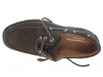 la bottega di lisa - Derby 6316 - DAIM MARRON FONCÉ