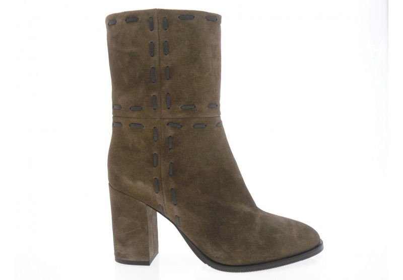 nimal - Boots SYLKA - DAIM TAUPE