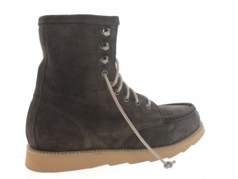 vassanelli - Boots DAVID - DAIM MARRON FONCÉ