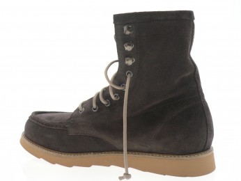 vassanelli - Boots DAVID - DAIM MARRON FONCÉ