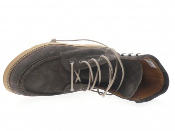 vassanelli - Boots DAVID - DAIM MARRON FONCÉ