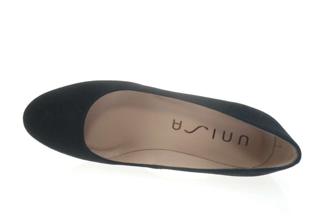 Escarpins Unisa En Daim Noir - Taille 36 - Talons Hauts - Occasion En Excellent état